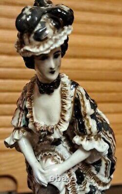 Antique German Naughty Porcelain Figurine Ackermann & Fritze Woman