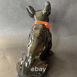 Antique German Porcelain French Bulldog Puppy Dog Figurine VGC vintage