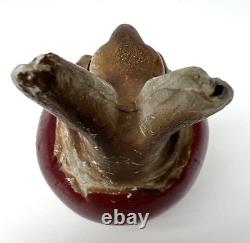 Antique German Rabbit In Egg Ceramic Composite Statue READ