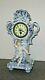 Antique H. A. C. Figurine Porcelain Mantle Clock Working Hamburg America German