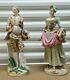 Antique Huge German Meissen Porcelain Figurine, Couple, 18 High