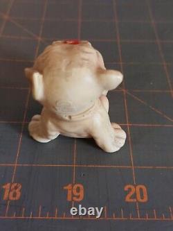 Antique Juno Germany Bonzo Bulldog Dog Celluloid Figure Broken Face