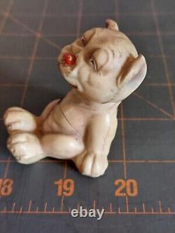 Antique Juno Germany Bonzo Bulldog Dog Celluloid Figure Broken Face