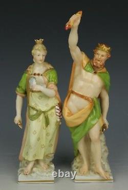 Antique KPM Berlin pair of figurines Zeus & Hera WorldWide