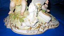 Antique KPM Porcelain Putti Cherub Figurine has Septer Mark Hand Painted Germany