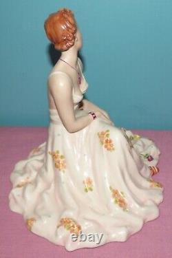 Antique Lady With Roses Royal Dux Porcelain Deutschland