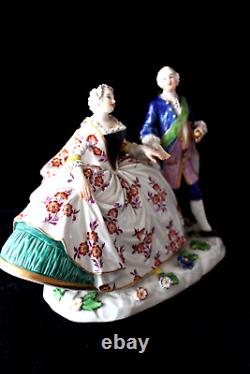 Antique Ludwigsburg Rococo figurine group 1758-1793