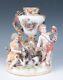 Antique Meissen Group Figurine 2 Putti With Dog & Vase German Porcelain Figure