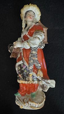Antique Meissen Pair of Malabar Musicians Figurines