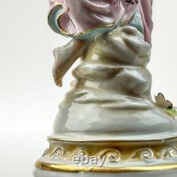 Antique Meissen Porcelain Dancer Figure Hand Painted with Gold Accents