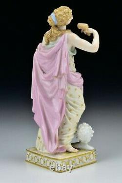 Antique Meissen Porcelain Figurine Emblematic of Sculpture Early 19th Century