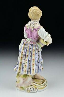 Antique Meissen Porcelain Figurine Emblematic of Smell 19th Century
