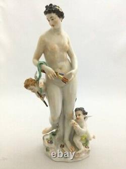 Antique Meissen Venus and Cupid 70647 Porcelain Doll Figurine 24.5cm