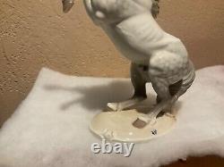 Antique Nymphenburg Porcelain Arabian Stallion Figurine
