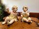Antique Pair Of German Conta Boehme Piano Baby Bisque Porcelain Figurines