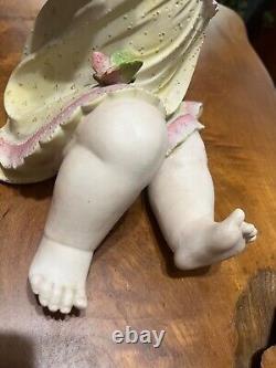 Antique Pair of German Conta Boehme Piano Baby Bisque Porcelain Figurines