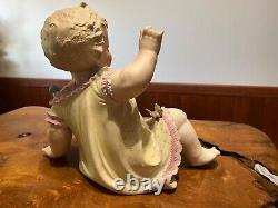 Antique Pair of German Conta Boehme Piano Baby Bisque Porcelain Figurines