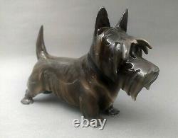Antique Pfeffer Gotha Germany Thuringia Porcelain Black Scottie Dog