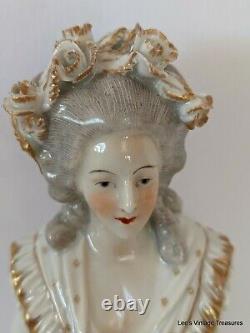 Antique Pincushion Doll, Half Doll, Germany, Porcelain Miniature Doll, Figurine