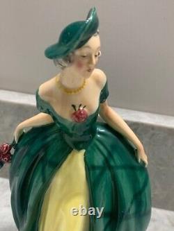 Antique Porcelain 8 LADY in Ball Gown, Figurine GERMANY