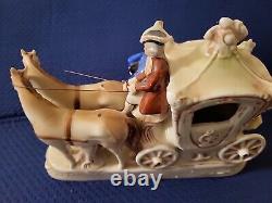 Antique Porcelain Grafenthal Stagecoach Courting Couple Figurine Germany 1859