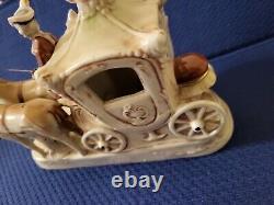 Antique Porcelain Grafenthal Stagecoach Courting Couple Figurine Germany 1859