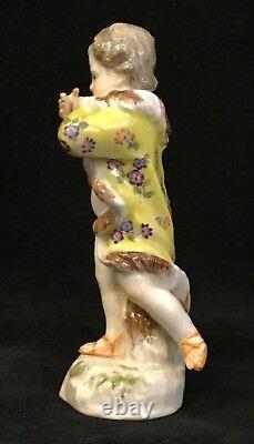 Antique Porcelain Meissen Putti Figurine. Winter