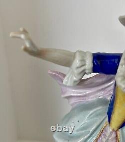 Antique Porcelain Victorian Couple Dancing Figurine 7 1/2 Sitzendorf