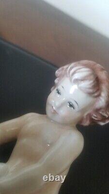 Antique Rosenthal #496 Cherub Putti withDog M H Fritz Figurine Excellent Condition