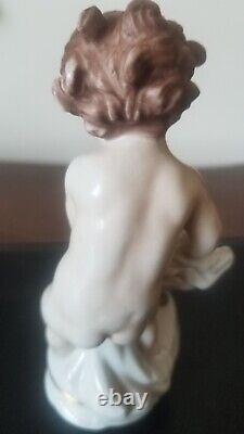 Antique Rosenthal #496 Cherub Putti withDog M H Fritz Figurine Excellent Condition