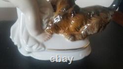 Antique Rosenthal #496 Cherub Putti withDog M H Fritz Figurine Excellent Condition