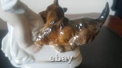 Antique Rosenthal #496 Cherub Putti withDog M H Fritz Figurine Excellent Condition