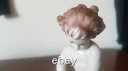 Antique Rosenthal #496 Cherub Putti withDog M H Fritz Figurine Excellent Condition