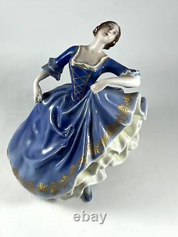 Antique Rosenthal Germany Porcelain Figurine Rococo Dancer Hand Painted VTG