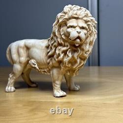 Antique Royal Rudolstadt Strauss & Söhne RW Porcelain Lion Figurine 1895-1924