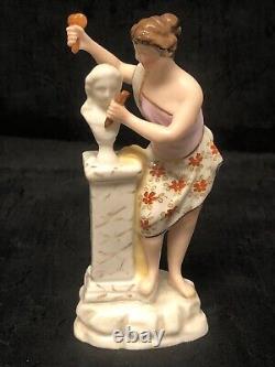 Antique Rudostadt Volkstedt Muse Mini Figurines Germany Set of 3