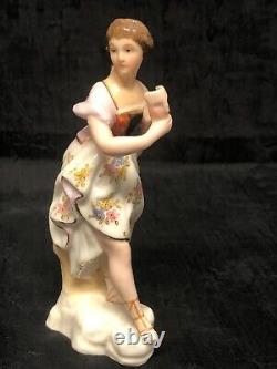 Antique Rudostadt Volkstedt Muse Mini Figurines Germany Set of 3