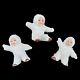 Antique Set Of 3 German Snow Babies Miniature Figurines White Porcelain Germany