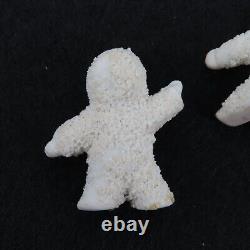 Antique Set of 3 German Snow Babies Miniature Figurines White Porcelain Germany