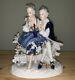 Antique Unterweissbach German Porcelain Loving Couple Figurine / Rococo Dresden