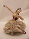 Antique Unterweissback Dresden Germany Porceain Large Ballerina Lace Figure 8357