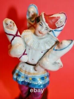 Antique fine early german porcelain china miniature figurine Kindlbringer 3.5