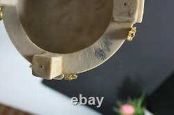 Antique german marked Sax porcelain Bisque porcelain group cherub lady