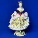 Antique Original Porcelain Volkstedt Lady Lace Figurine Marked 1900s Rare
