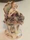 Antique, Rare Miniature 2'' Lace Ballerina German Porcelain Figurines, Marked