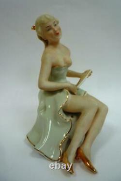 Ballerina Elegant Lady Figurine Porcelain Vintag Germany By Rosenthal Décor Gift