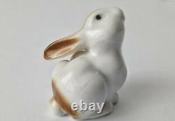 Beautiful Mini Rare Porcelain Figurine Hare Rabbit Height 5 cm by Carl Scheidig
