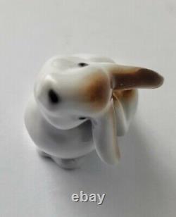 Beautiful Mini Rare Porcelain Figurine Hare Rabbit Height 5 cm by Carl Scheidig