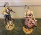 Beautiful Vintage Volkstedt, Germany Pair Of Porcelain Figurines Gentleman & Lady