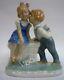 Boy Kissing Girl Germany Figurine Porcelain Vintage Germany Antique Décor / Gift